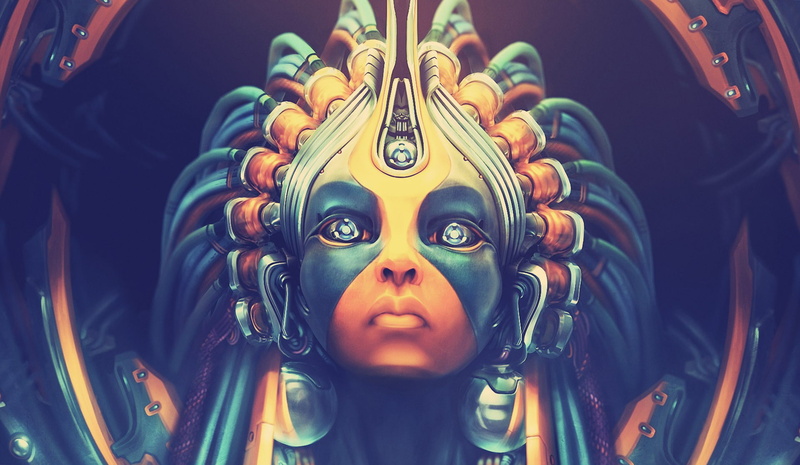 absract desktop images, male likeness, ornate, statue, close-up, creativity, no people, human representation, indoors, Abstract 3D Vectors, 1080P, amusement park ride