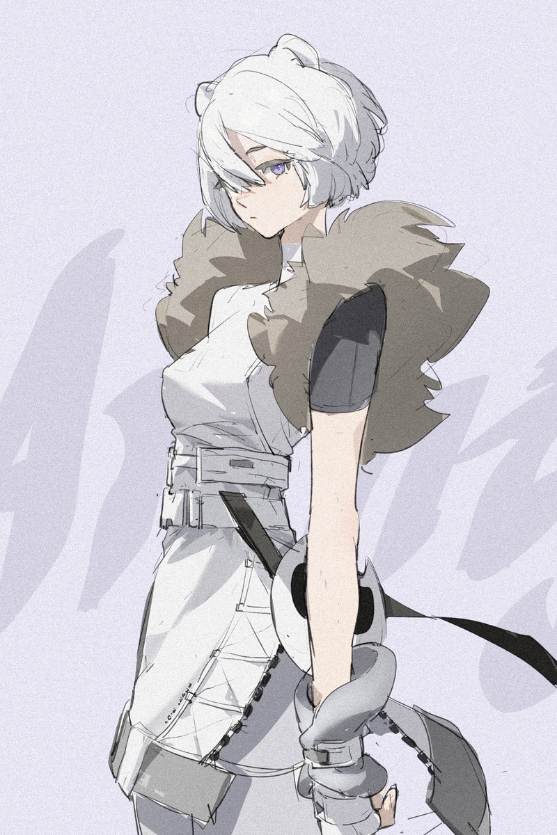 ERUU, 2K, Shirayuki (Arknights), Arknights, anime, anime girls