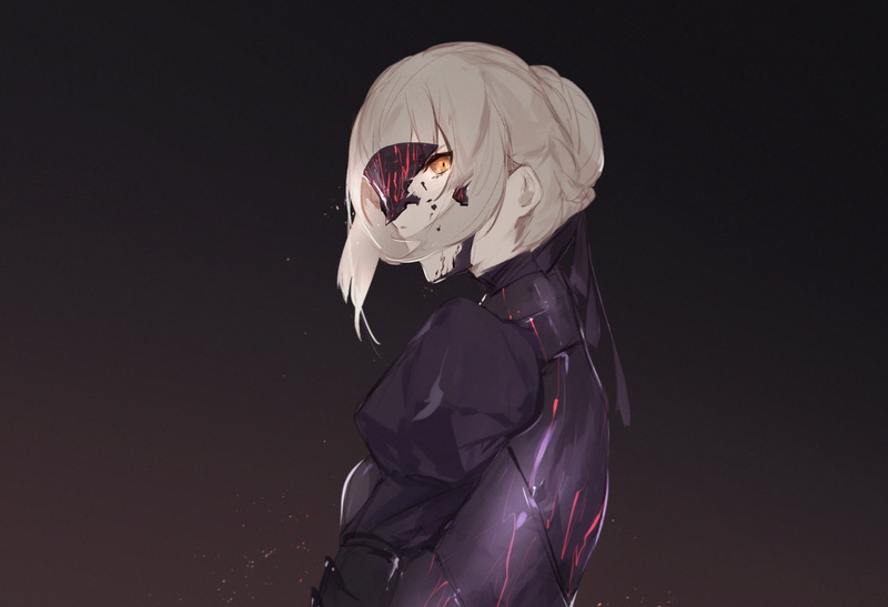 Fate/Grand Order, Saber Alter, anime girls, anime, aonogura39, 2K
