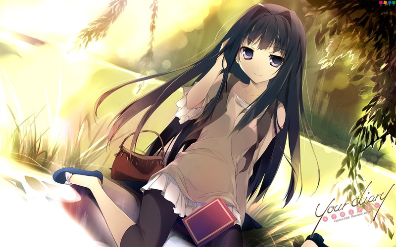 1080P, anime girls, Ayase Sayuki, Your Diary, skirt
