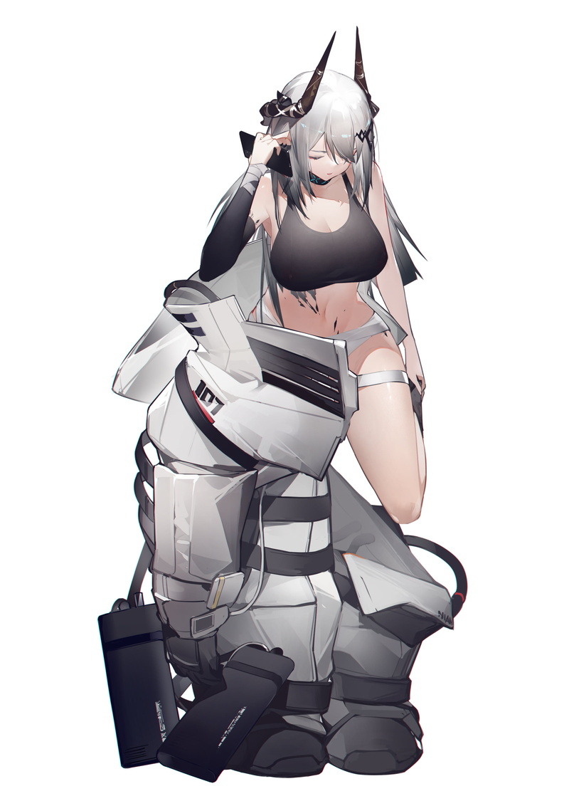 anime girls, 2K, Arknights, Mudrock (Arknights), horns, YuShe Quetzalli, anime