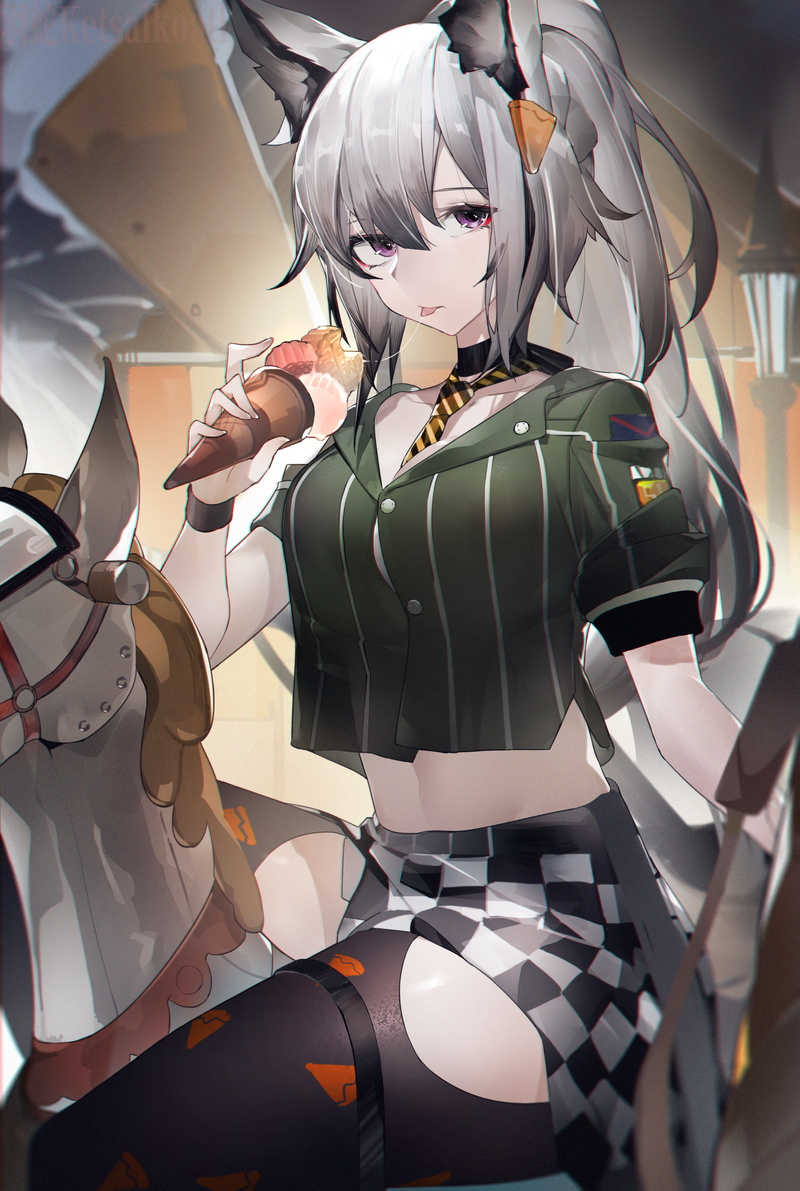 anime girls, 2K, Yushi Ketsalkoatl, Arknights, anime, Grani(Arknights)