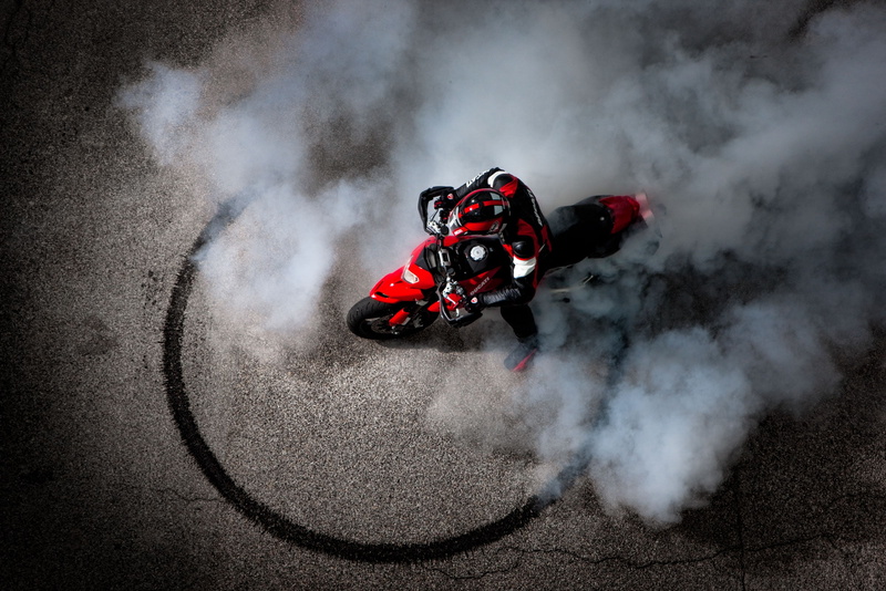 black, 1100, red, smoke, bike, hypermotard, burnout, sports, evo, 1080P, ducati, 2012