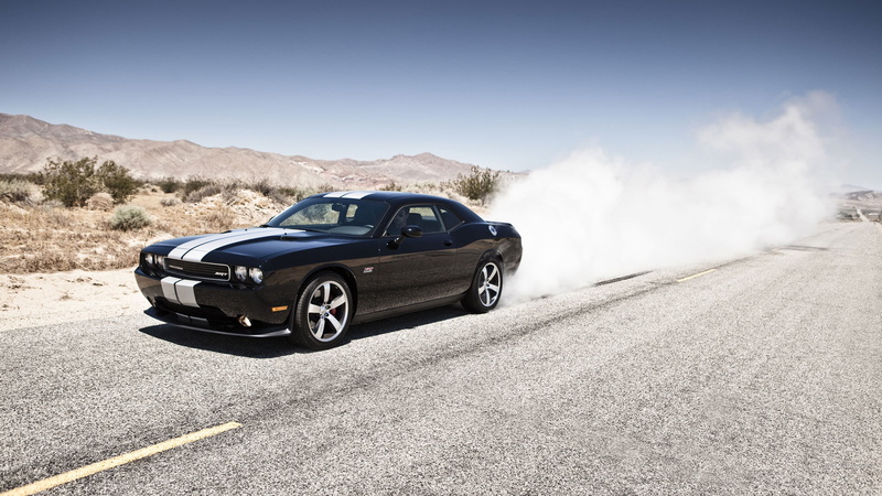 hd, dodge, srt, burnout, challenger, smoke, 1080P, cars