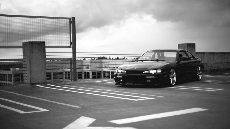 nissan silvia s14, s, nissan, parking, silvia, car, 1080P
