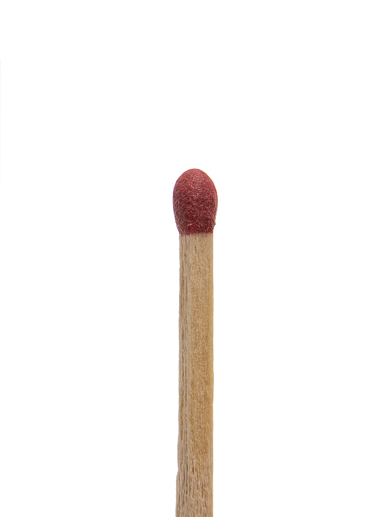 studio shot, white background, pattern, ignite, red, stick, still life, single, 1080P, wood - material, close-up, sulphur, isolated, single object, new