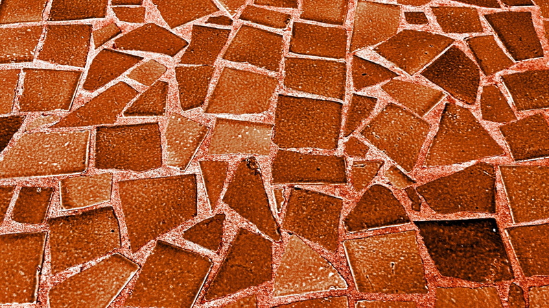 surface, texture, shape, grey, mosaic, block, red, backgrounds, floor, architecture, indoor, installing, 1080P, construction, renovation, repetition, close-up