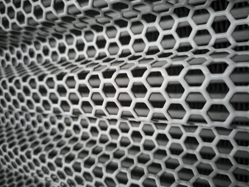 alloy, hole, steel, shape, desktop, design, close-up, circle, repetition, white color, grate, grid, daniel, texture, grey, decoration, surface, full frame