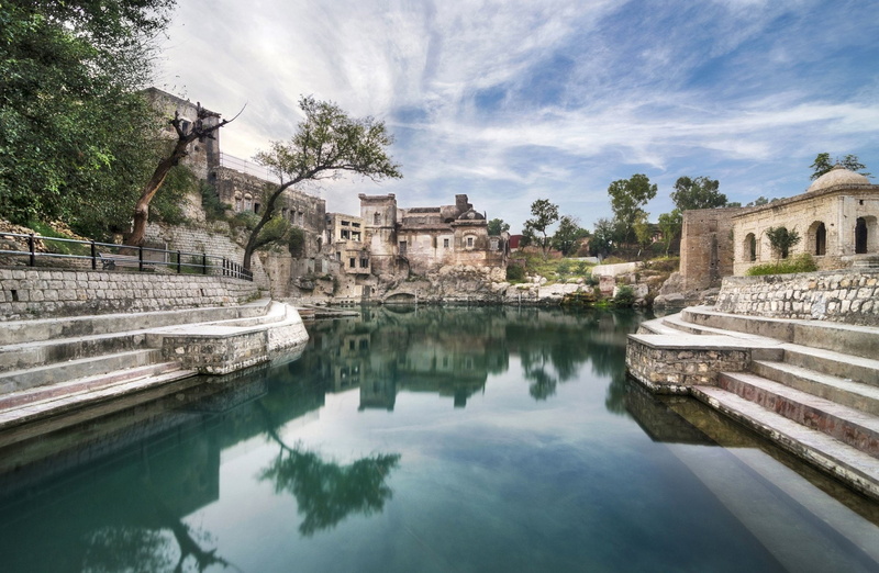 1080P, Reflection, Temple, Pakistan, Katasraj, Cloud, Religious, Temples, Katasraj Temple, Water