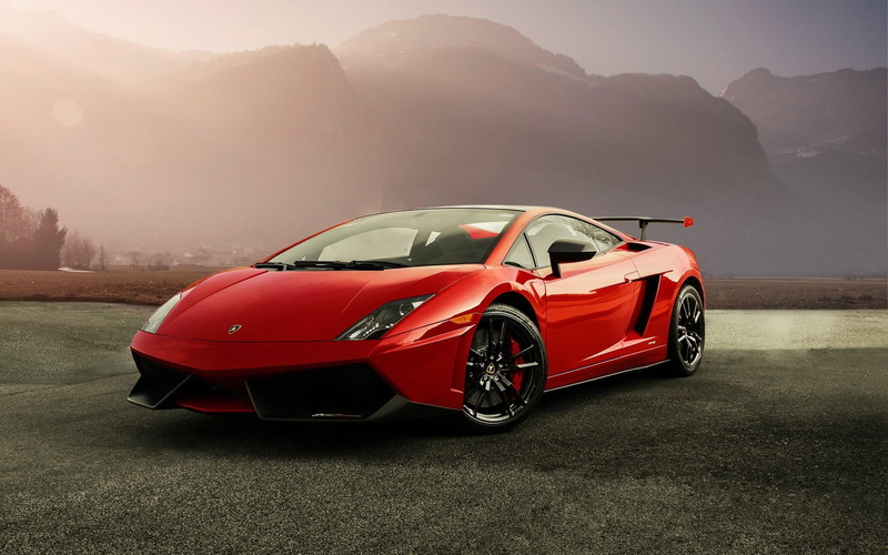 lamborghini, lp570-4, lp, 1080P, gallardo, red, car
