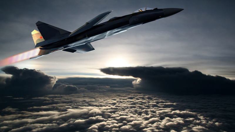 Mig, photograph, top, Russian army, SU-47, red star, Russia, 5K, clouds, jet, gray, air force, fighter aircraft