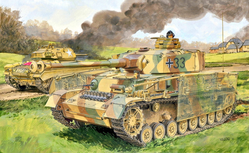 1080P, Smoke, The second World war, M24, US Army, tanker, Pz.Kpfw IV Ausf J, Tank weapon, Chaffee, light tank USA