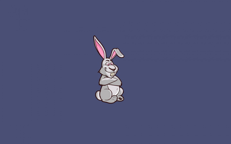 minimalism, art, picture, 720P, rabbit