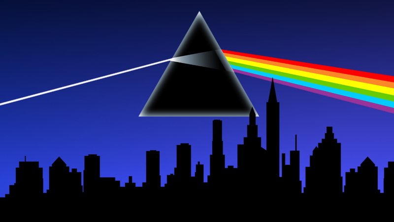 cityscape, city, outdoors, abstract, building exterior, building, Pink Floyd, shape, built structure, office building exterior, motion, blue, skyscraper
