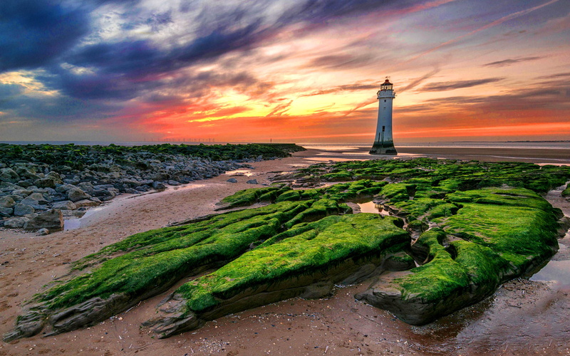 united, desktop, mobile, sunset, kingdom, phones, laptops, lighthouse, 2K, brighton, new, hd