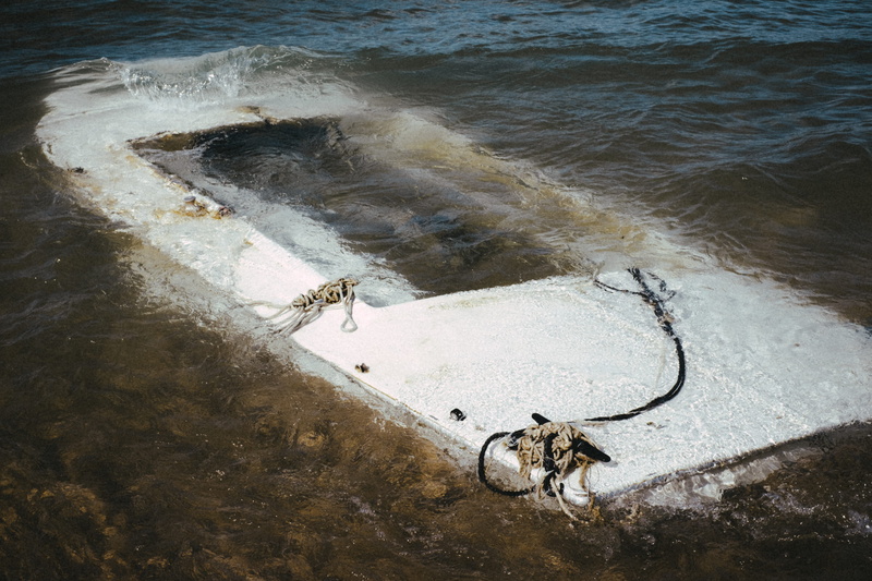 water, aquatic sport, nature, concepts And Ideas, beach, day, close-up, sunlight, Drowned, sea, beauty in nature, metal, boat, other, outdoors, wave, abandoned