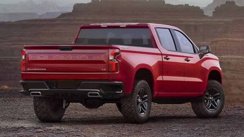 Pickup, Car, Trail Boss, 4-Door Truck, Red Car, 1080P, Chevrolet Silverado Z71, Vehicles