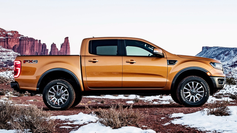 Ford Ranger, 4-Door Truck, Brown Car, Ford, Ford Ranger Lariat FX4, Car, 1080P, Pickup