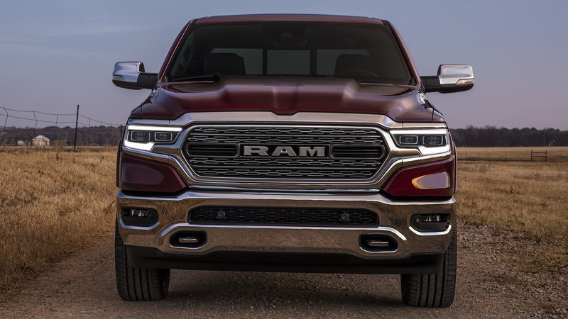 Car, Pickup, Vehicles, 1080P, 4-Door Truck, Red Car, Ram 1500, Ram 1500 Limited
