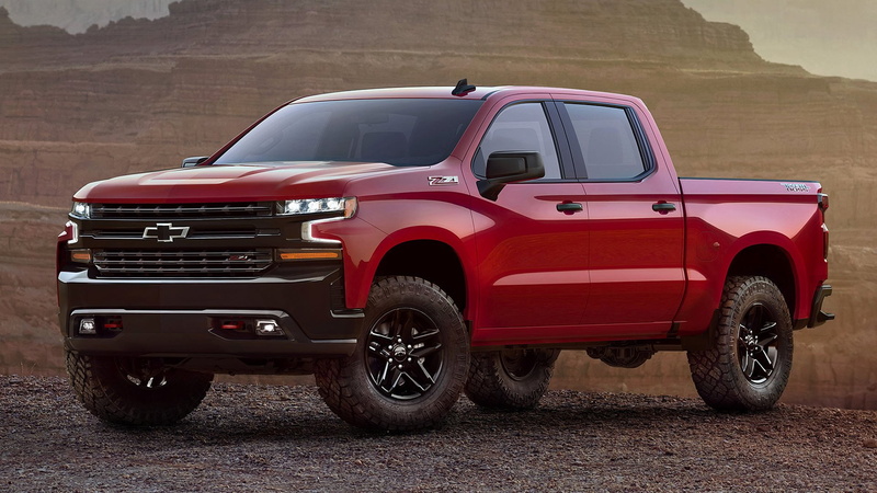 4-Door Truck, Vehicles, Chevrolet Silverado Z71, Car, Pickup, 1080P, Red Car, Trail Boss