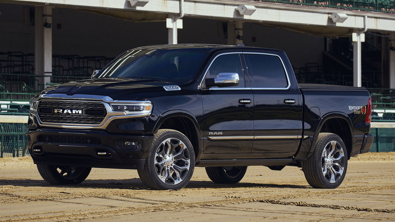 Car, 4-Door Truck, Pickup, Black Car, Ram 1500, Vehicles, Ram 1500 Limited Kentucky Derby Edition, 1080P