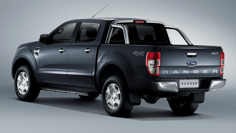 Pickup, Ford Ranger XLT, 4-Door Truck, Ford, 1080P, Car, Black Car, Ford Ranger