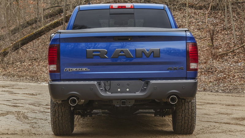 4-Door Truck, Ram 1500, Pickup, Car, Blue Car, 1080P, Vehicles, Ram 1500 Rebel