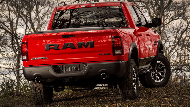 Car, Red Car, Ram 1500, Pickup, 4-Door Truck, 1080P, Vehicles, Ram 1500 Rebel