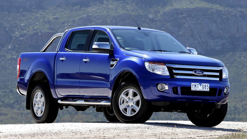 4-Door Truck, Ford, 1080P, Blue Car, Ford Ranger, Ford Ranger XLT, Car, Pickup