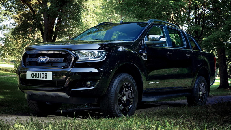 Black Car, Pickup, Ford Ranger Limited, Car, Ford, Ford Ranger, 4-Door Truck, 1080P