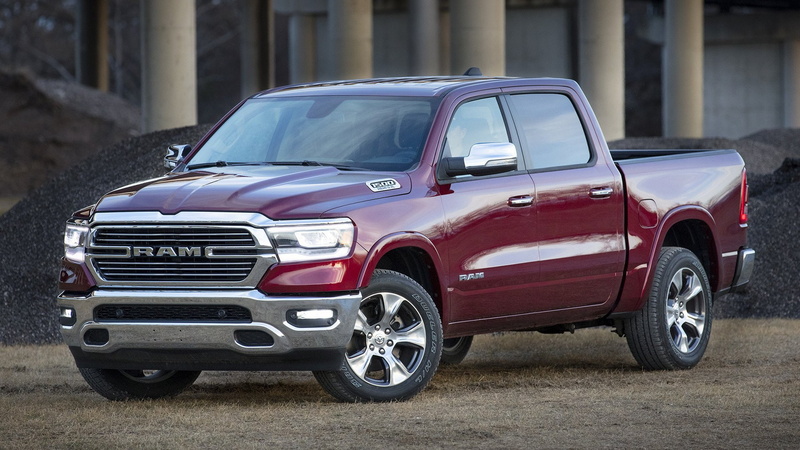 Pickup, Car, Ram 1500 Laramie, Vehicles, Red Car, 1080P, 4-Door Truck, Ram 1500