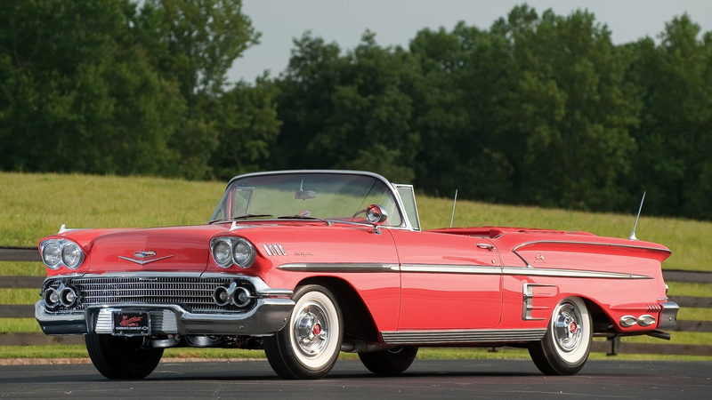chrome, vehicle, style, vintage, sports car, transportation, travel, transport, wheels, land, focus on foreground, red, truck, convertible, light, mode of transportation