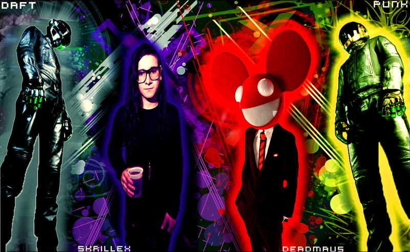 2K, deadmau5, punk, daft, skrillex