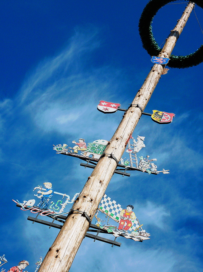 may, communication, hanging, tree, wont, holiday, market, outdoors, decorated, arts culture and entertainment, nature, year market, pole, day, bavaria