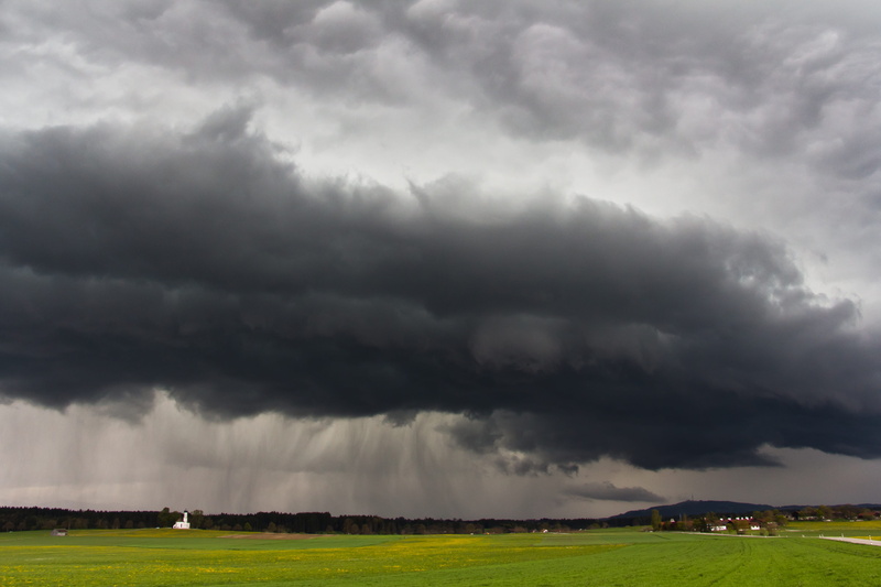 4K, threatening, gust front, dramatic, storm cloud, nature, field, natural phenomenon, day, cloud shapes, storm clouds, weather mood, landscape, scenics - nature