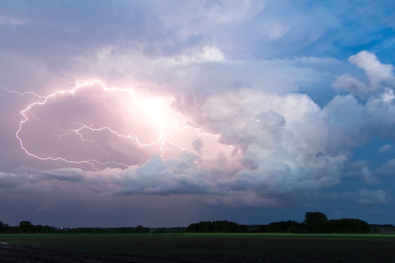 climate warming, land, no people, force of nature, nature, thunderstorm, sky, scenics - nature, landscape, field, electricity, cumulonimbus, discharge