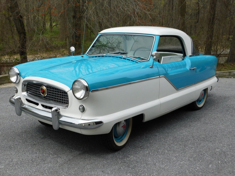 Vehicles, Vintage Car, Nash Metropolitan, Car, Blue Car, Old Car, 1080P