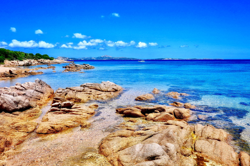 blu, tranquil scene, sand, sea, water, landscape, cloud - sky, 2K, sardinium, solid, tranquility, day, sky, rock formation, scenics - nature, photography