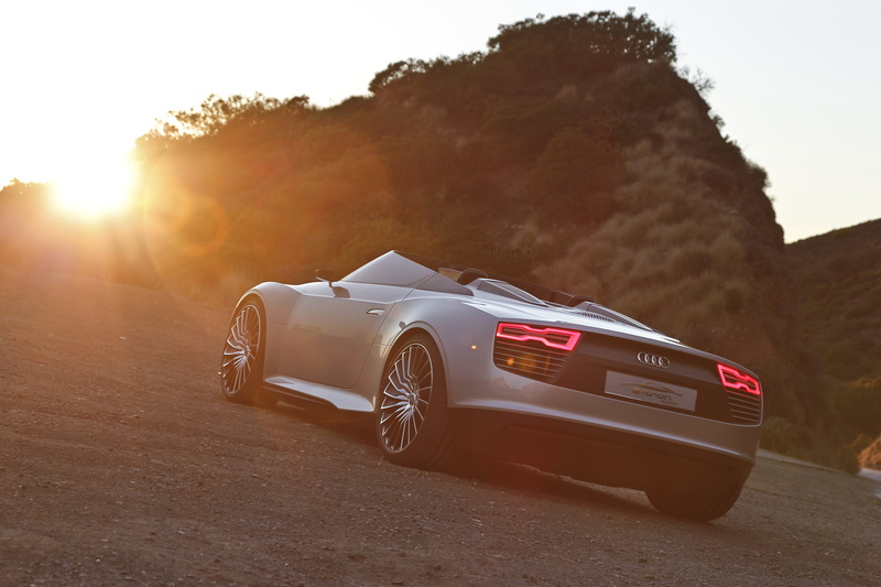 car, sunset, 4K, sports car, German cars, Hybrid, Audi