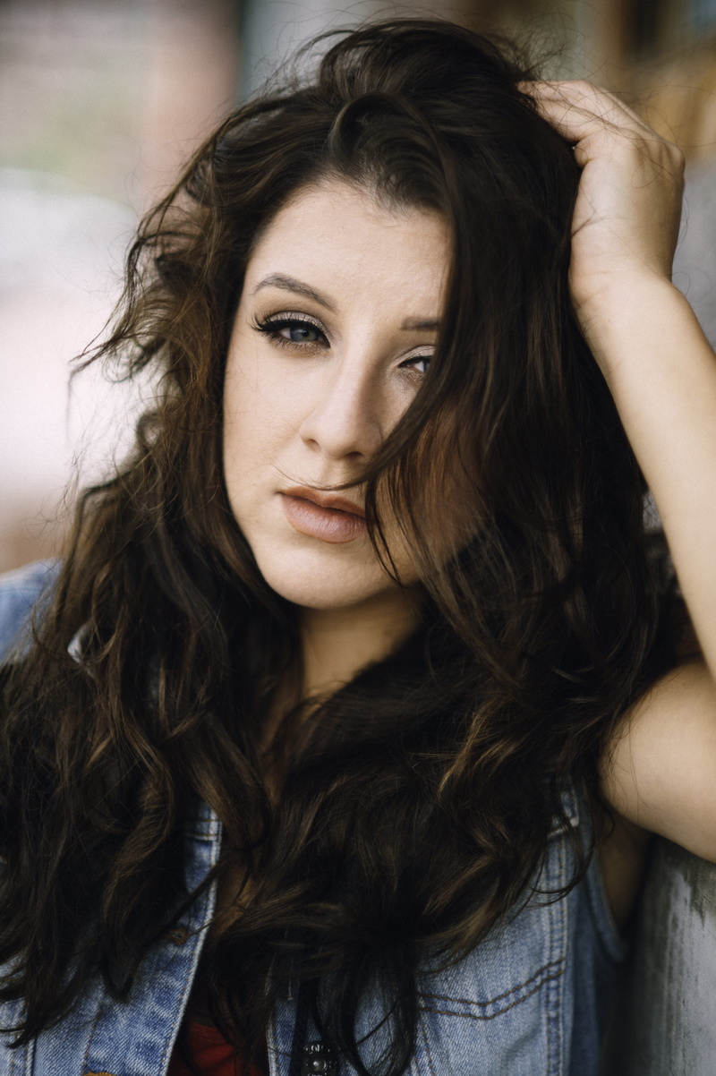 real people, blue, front view, natural light, one person, model, pose, denim, hair, female portrait, portrait, woman, long hair, beauty, brown hair, fashion