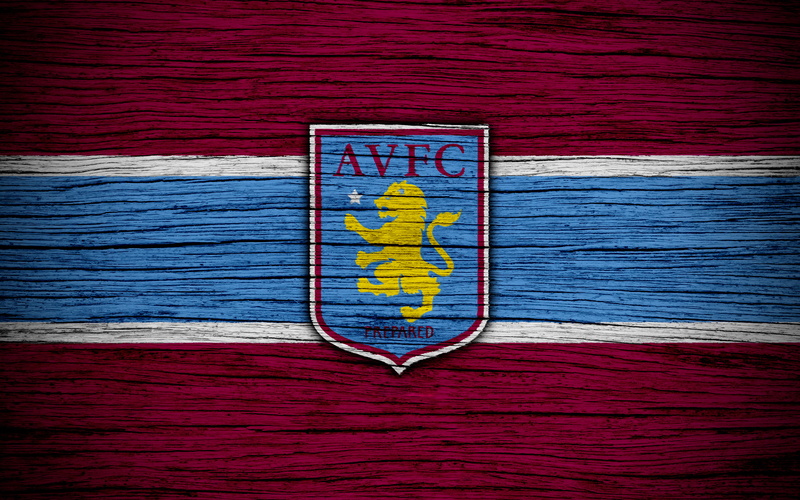 4K, Logo, Soccer, Emblem, Aston Villa F.C.