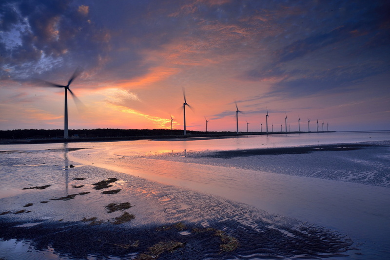 propeller blade, propeller, windmills, twilight, 1080P, water, blade, white, algae, shallow