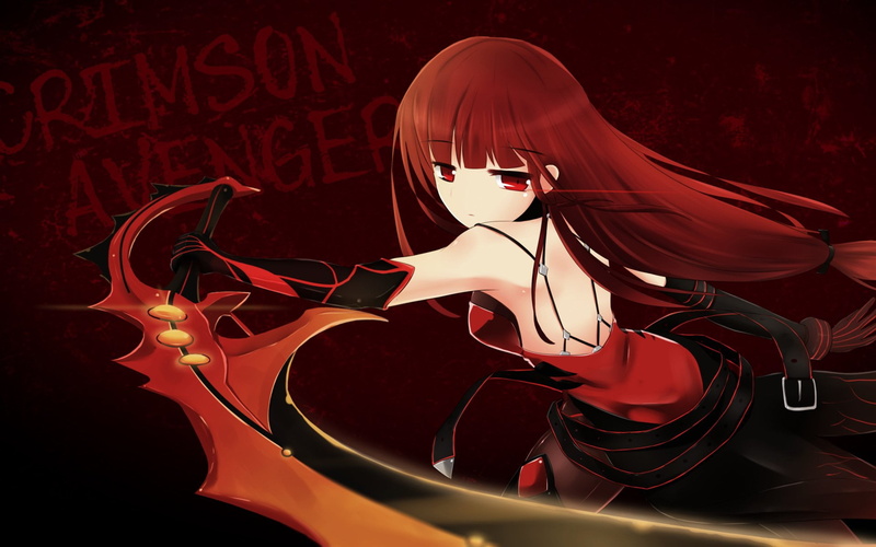high angle view, Sword, lighting equipment, electric lamp, table, Video Game, vignette, mask, music, Elsword, indoors, decoration, event, studio shot, red