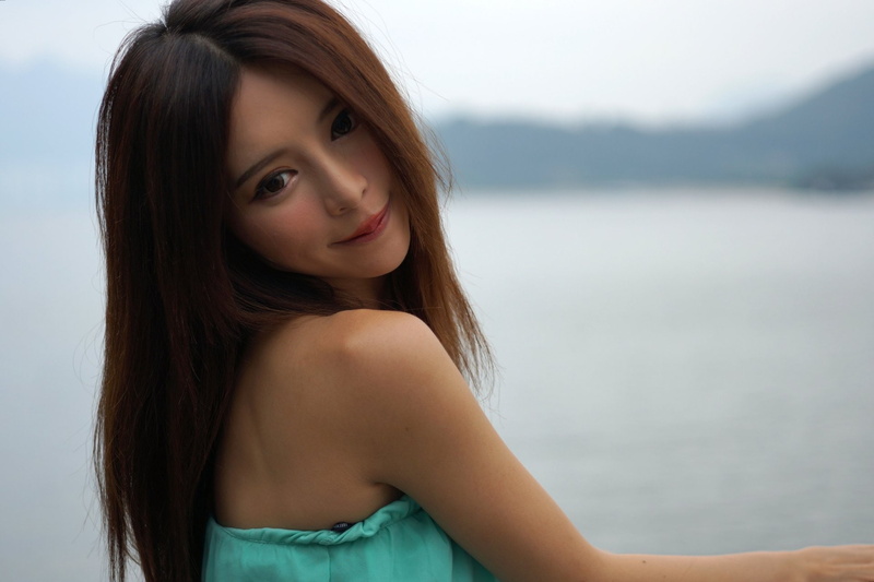 Girl, Model, Bokeh, Asian, Zhang Qi Jun, Bay, Taiwanese, 1080P, Hair, Hong Kong, Julie Chang, Models, Smile, Face