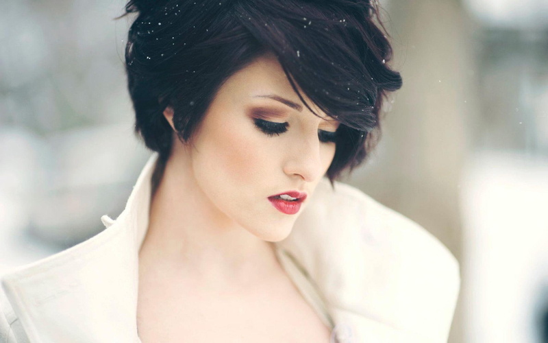 close, 1080P, s, 1920x1200, women, coat, girls, woman, white, brunette