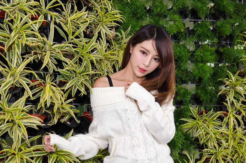 1080P, Models, Zhang Qi Jun, Julie Chang, Plant, Model, Asian, Girl, Taiwanese