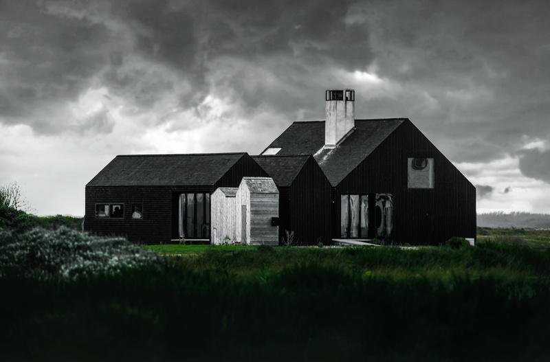 landscape, agriculture, 2K, retreat, cloud - sky, outdoors, agricultural building, building, beside, ominous, building Exterior, land, cottage, no People