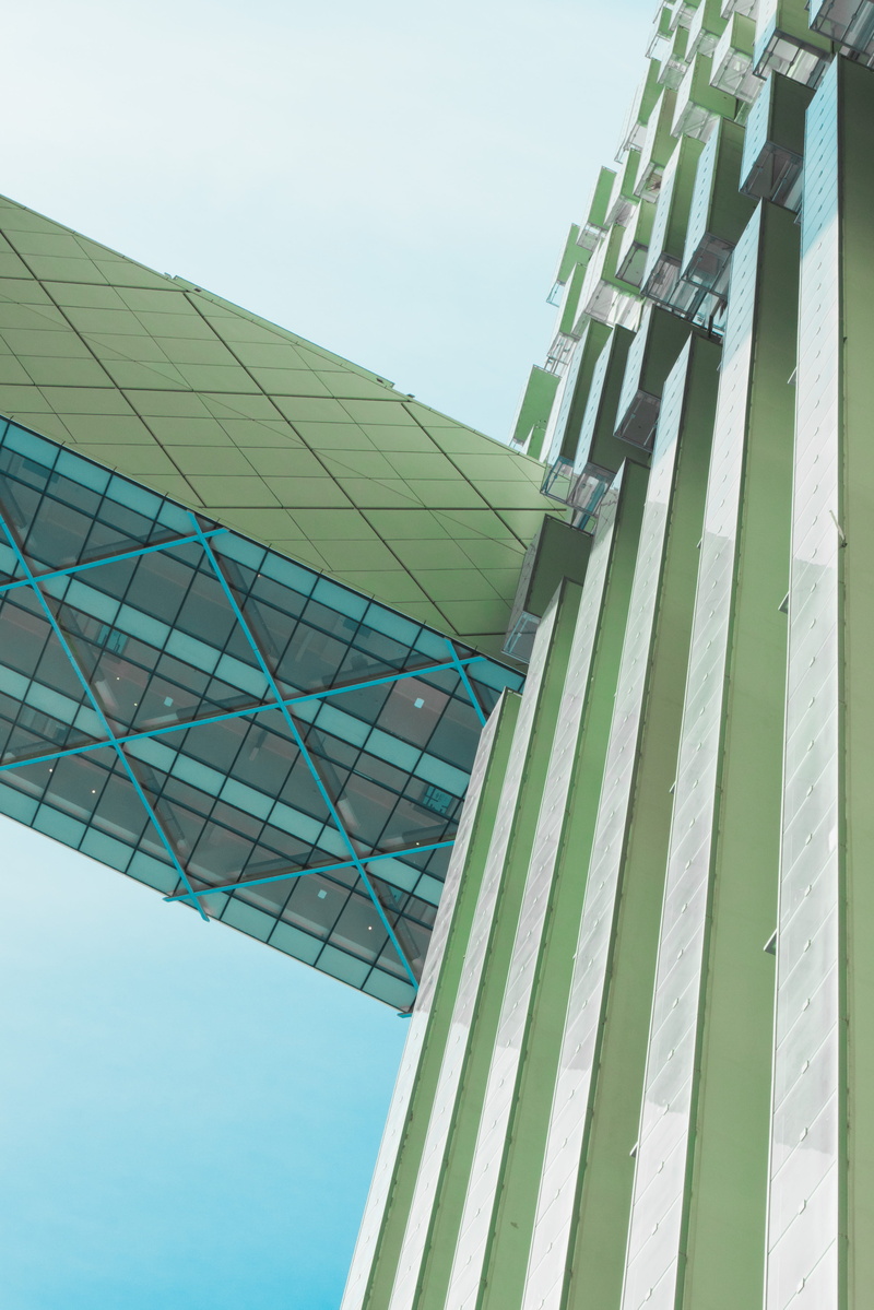downtown, clear sky, architecture, day, sunlight, nature, built structure, geometry, toronto, 4K, building exterior, pattern, city, outdoors, canada, building
