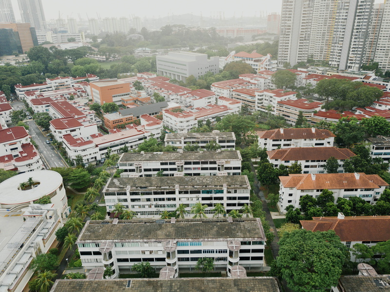 building, residential district, 4K, townscape, outdoors, building exterior, buildings, city, no people, tree, plant, houses, photography, day, built structure