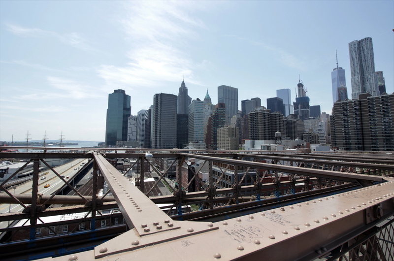 transportation, nature, high, Usa, modern, city, landscape, no people, clouds, manhattan, bridge, tower, urban skyline, building exterior, skyscraper, outdoors